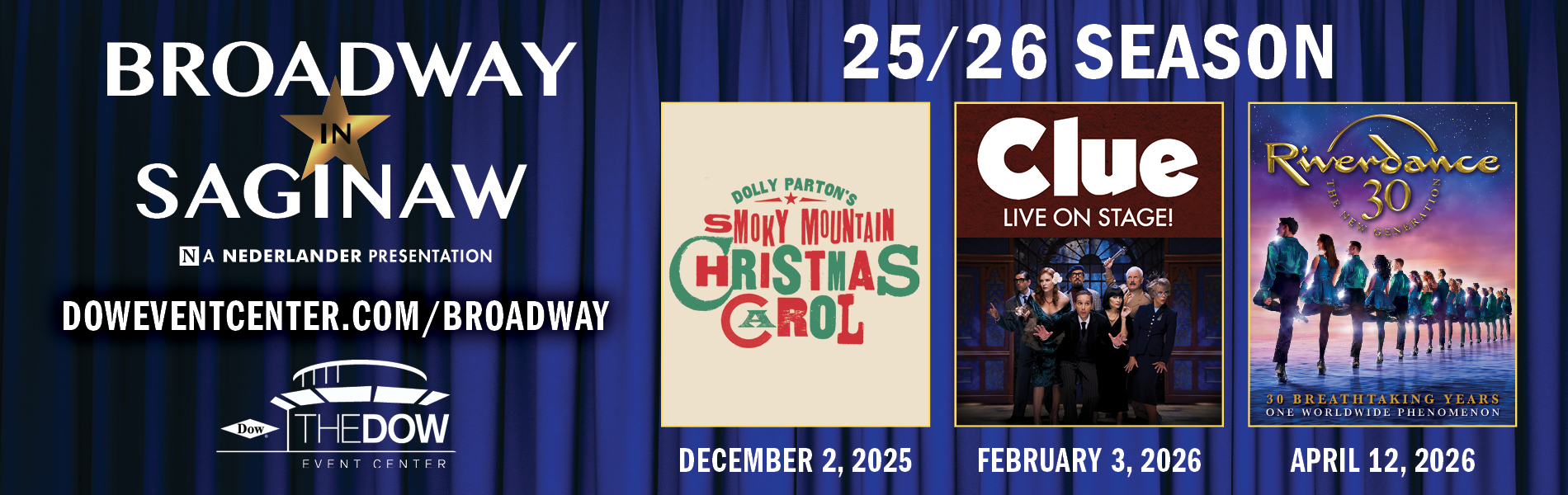 Broadway In Saginaw 2025-2026 Season